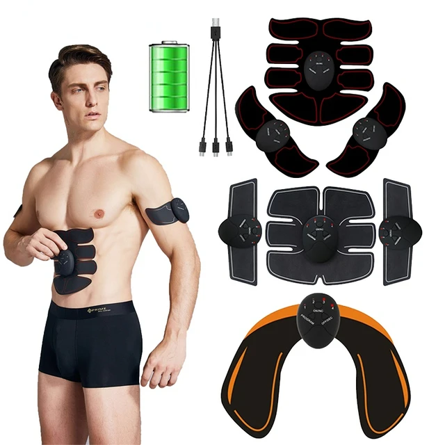 Ceinture Abdominale Électrostimulation - 10 Modes, 20 Niveaux, Sans Fil, Pour Abdos/Bras/Cuisses