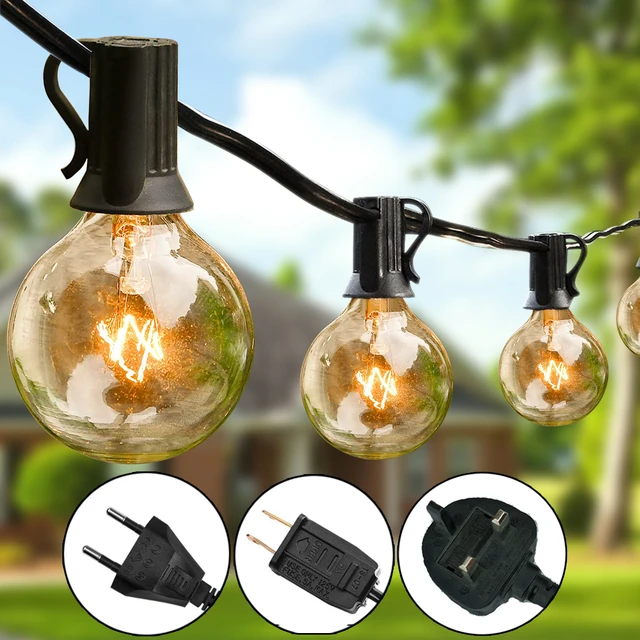 Guirxiété lumineuse LED en verre nickel é, ampoule de jardin, éclairage  extérieur, étanche, décoration de mariage, lampe de Noël, 110V, 220V, 230V  - AliExpress