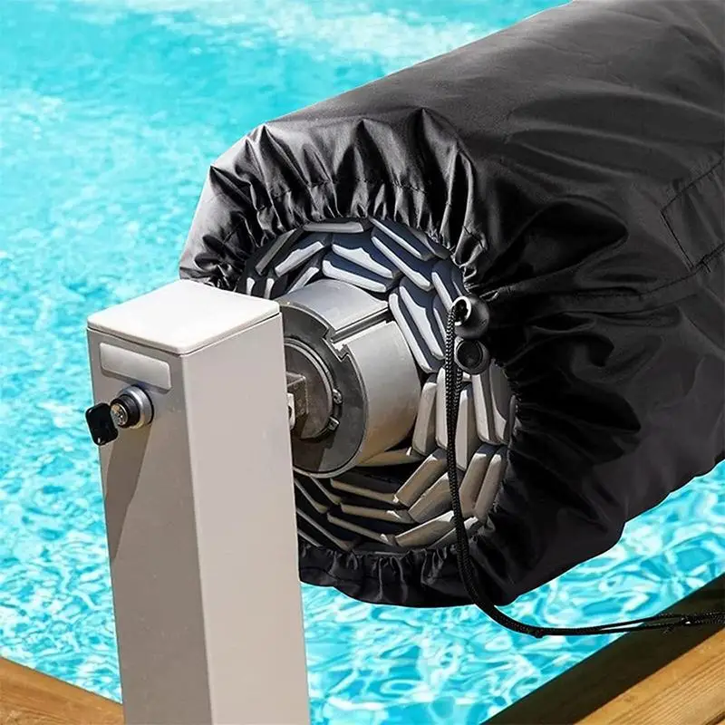 Rouleau de couverture de piscine solaire, anti-poussière et étanche 2
