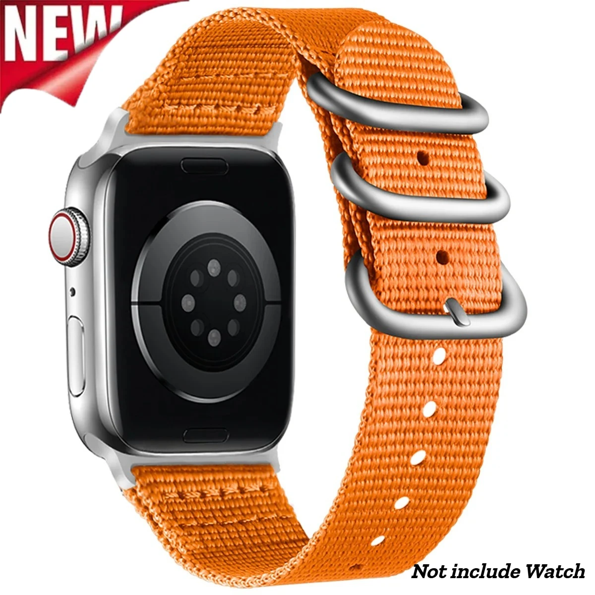 Premium Nylon Braided Strap for Apple Watch - Elegant Woven Bracelet Design