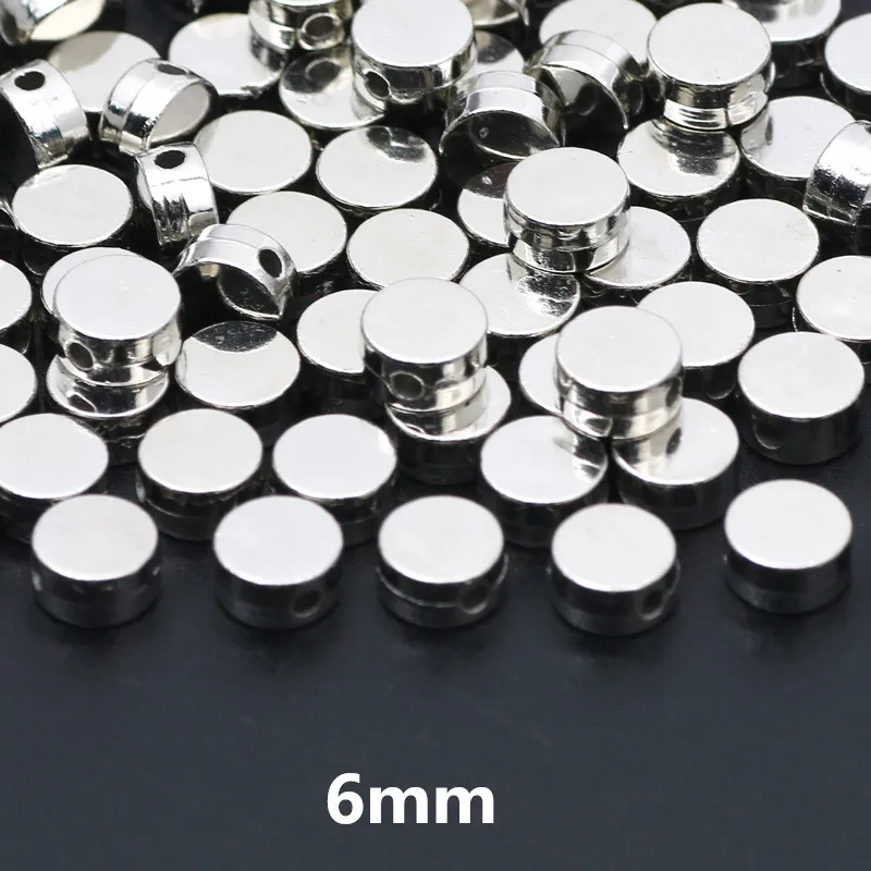 Versatile CCB Charm Spacer Beads - 100pcs Flat Round