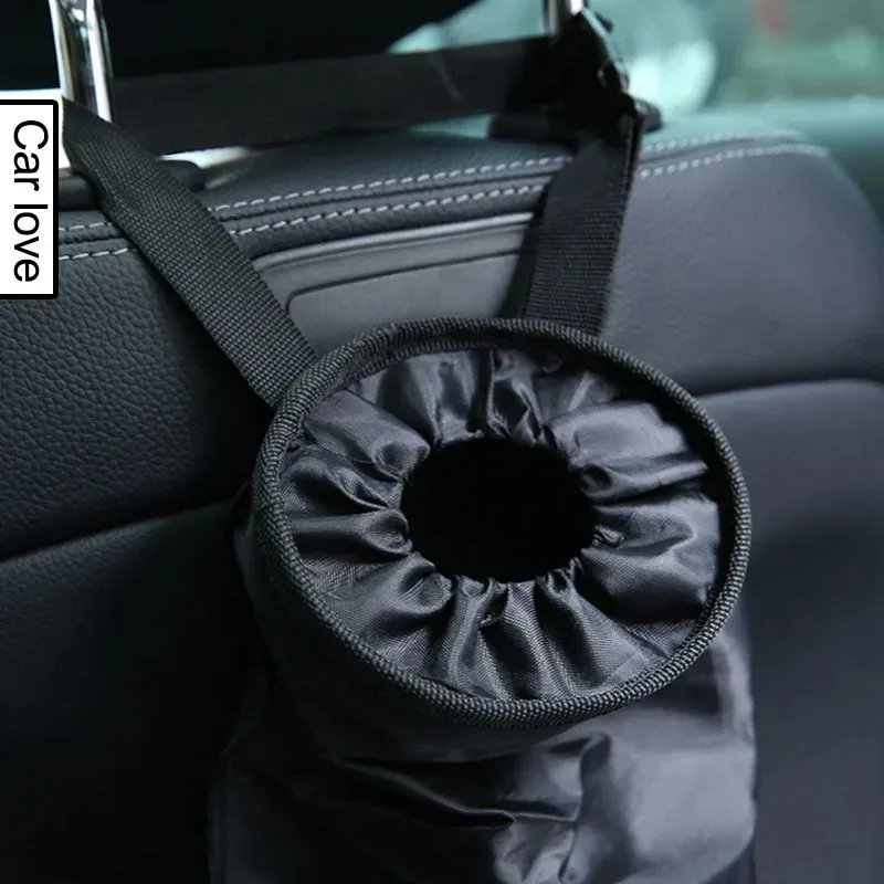 Car Seat Back Trash Holder Hang Litter Bag Garbage Storage Rubbish Container Oxford Cloth Car Waste Bins Cleaning Tools