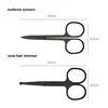 100% New 1pcStainless Steel Mini Portable Curved Mustache Nose Ear Hair Remover Scissor Trimmer Small Scissors 6