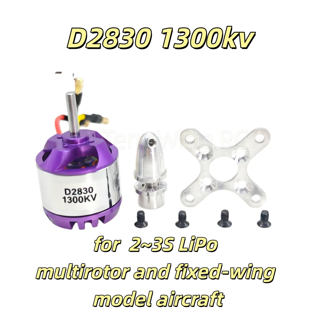 Moteur Brushless D2830 750-1300KV pour Avion RC Hélicoptère