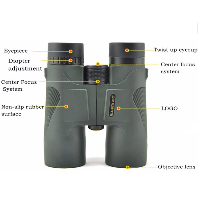Visionking Long Range 10x42 Hunting Camping Binoculars BAK-4 FMC Waterproof Powerful Telescope Prismaticos De Caza Binocular 4
