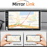 Hippcron 7" Car Radio Multimedia 2 din MP5 Player Bluetooth HD Touch Screen Stereo 12V FM Aux Input TF Card USB Mirror Link - Image 5