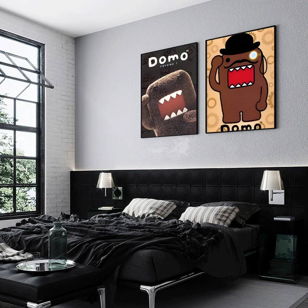 Niedliches Domo-Kun-Poster, selbstklebende Kunst, wasserfester Papieraufkleber, Kaffeehaus, Bar, Zimmer, Wanddekoration – Detail 6