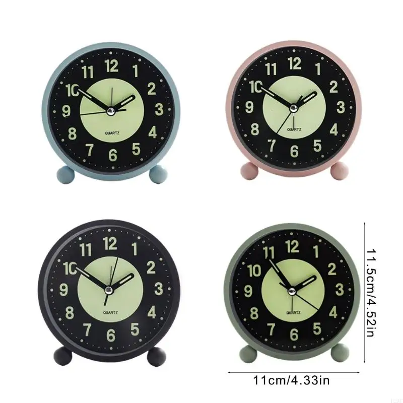 U2JC Night Glowing Metal Alarm Clock in Classical Designing for Accurate Timekeeping 6