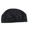 Adults Men Women Swimming Cap Waterproof PU Fabric Shark Skin Print Swim Pool Protect Ears Long Hair Bath Diving Hat Accessories 2