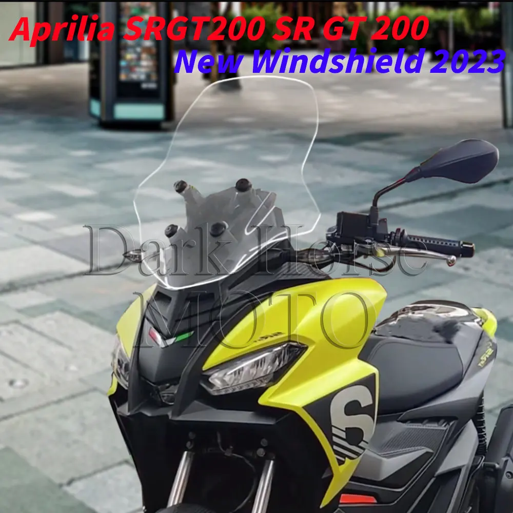 

Motorcycle Modified Windshield Heightened Windshield Front Windshield Thickened Glass FOR Aprilia SRGT200 SR GT 200