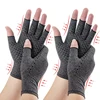 1/2 Pairs Compression Arthritis Anti-Slip Gloves Wrist Support Brace Carpal Tunnel Pain Relief Women Men Therapy Wristband Glove 1