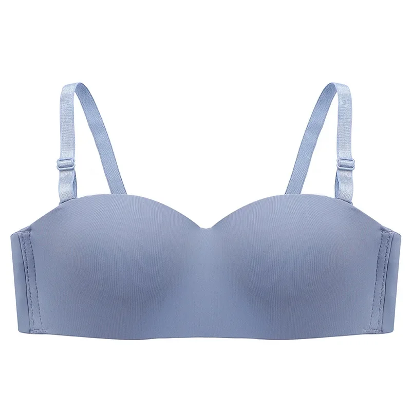 Hikigawa Tube Top Thin Underwear Women Wireless Convertible Straps Push Up Bra Solid Anti-glare Bralette Lingerie women lingerie bra women tube tops