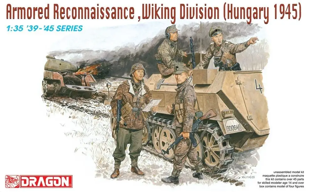 DRAGON 6131 1/35 Scale WW.II German Waffen-SS 5. SS-Panzerv-Division Wiking Reconnaissance unit | Игрушки и хобби
