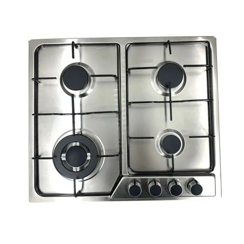 Clean Stainless Steel LPG Kitchen Portable Gas Stove LPGNG 4 Burner Gas Stove for Cooking