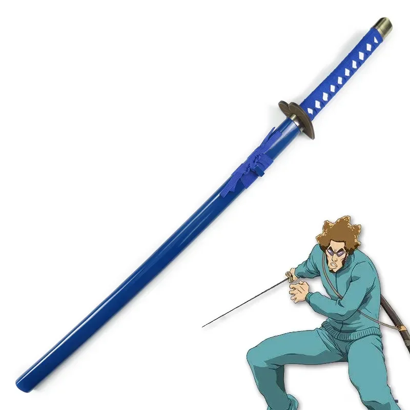 

[Funny] 100cm Cosplay Anime Bleach weapon Aikawa Robu Katana wooden Sword model Costume party Anime show Japan samurai sword