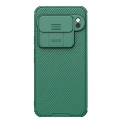 Nillkin CamShield Pro Case with Slide Camera Cover Protector Dual Layer PC+TPU for Pixel 9 Pro XL (Green)