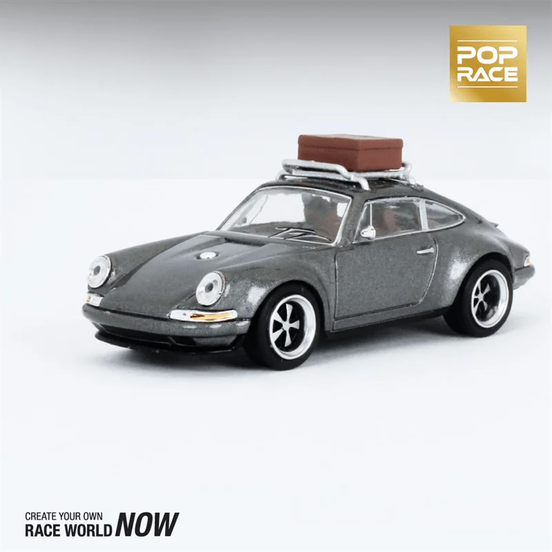 

POPRACE 1:64 певец серый с чемоданом литая Коллекционная модель автомобиля