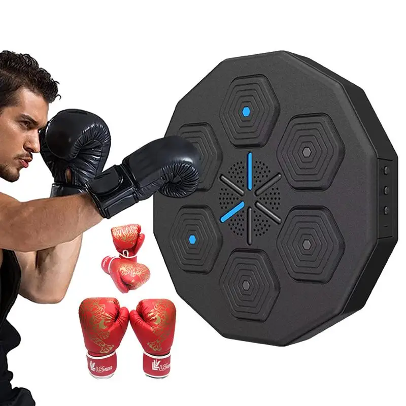 

Music Boxing Machine Wall Mounted Music Boxer for Boxing Training Smart Music Boxing Target with Gloves for Adults Teens