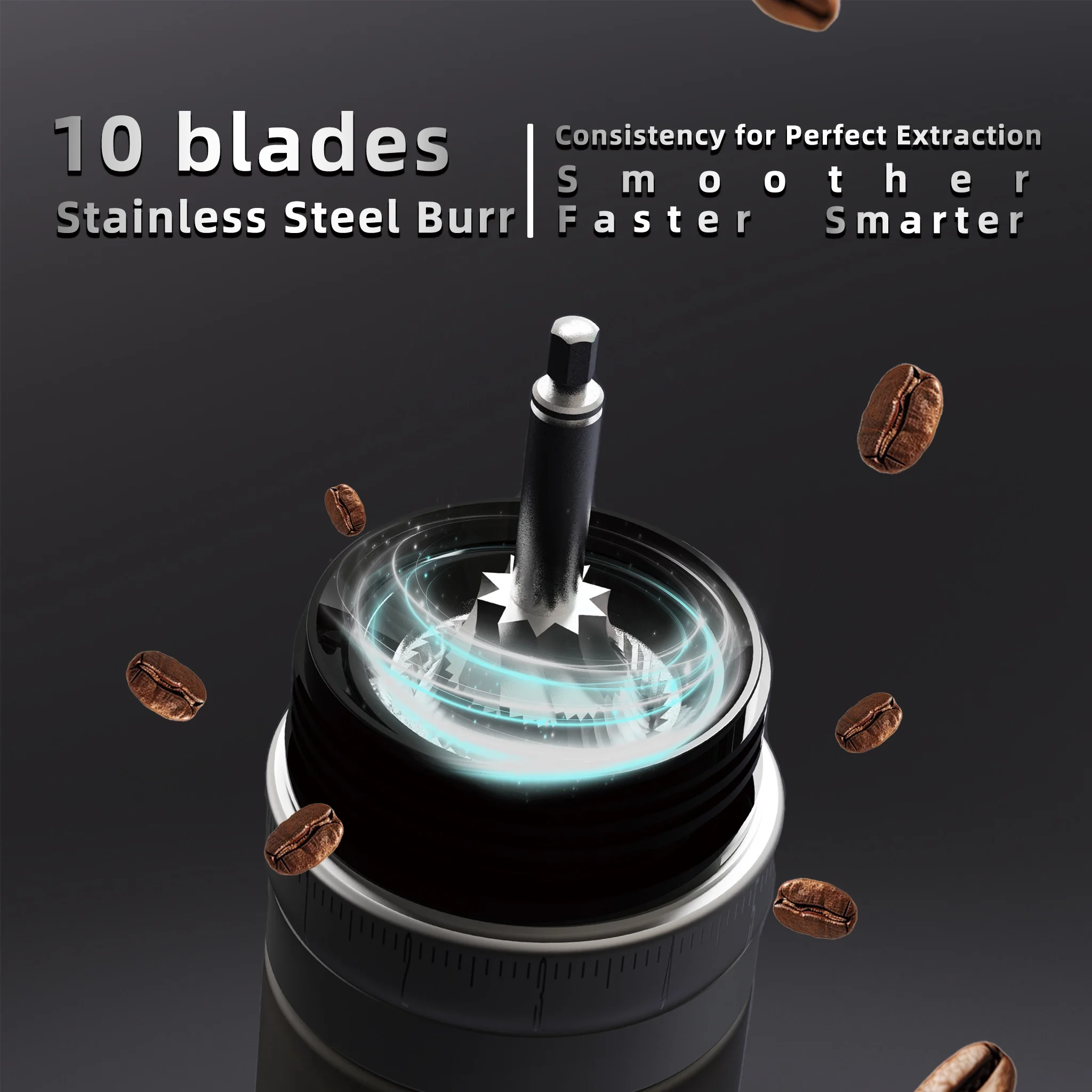 مطحنة قهوة سيراميك فاخرة محمولة