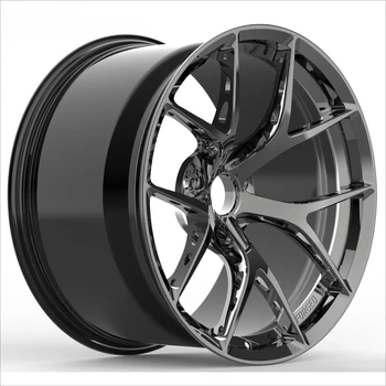 Custom Forged Chrome Black Brushed High Polish 5X112 5X120 Racing Wheels for BMW Audi Tesla 18 19 20 21 22 23 Inch Concave Rims 1