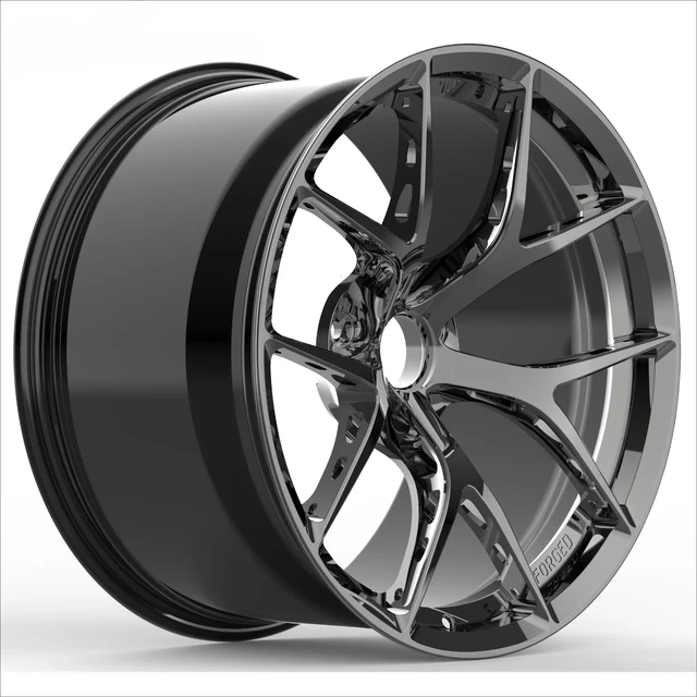 Custom Forged Chrome Black Brushed High Polish 5X112 5X120 Racing Wheels for BMW Audi Tesla 18 19 20 21 22 23 Inch Concave Rims 1