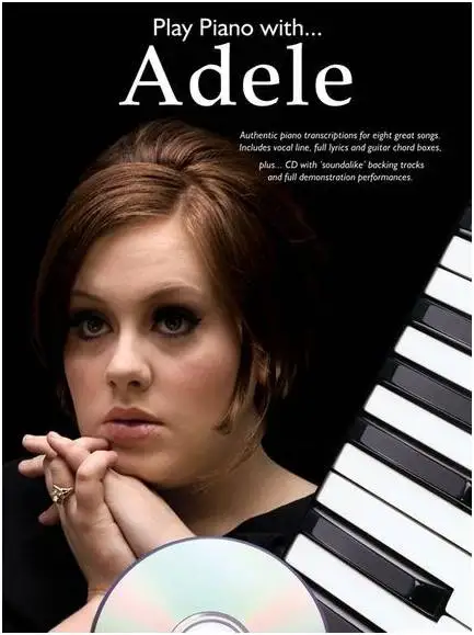 MusicSales AM1003453 - PLAY PIANO WITH ADELE VOCAL GUITAR BOOK/CD | Канцтовары для офиса и дома