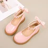 Girls Princess Leather Shoes Lolita Style Black White Versatile Children Performance Mary Jane Shoes Fashion Kids Causal Shoes 3