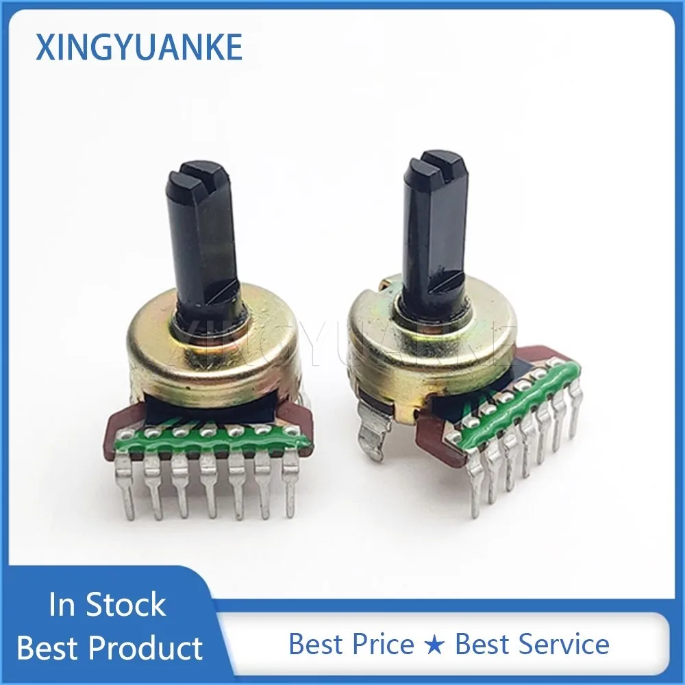 1PCS 161 Type A50K A503 Dual Channel Power Amplifier Volume Rotary Potentiometer Vertical 7 Pin Shaft Length 15MM rotary potentiometer adjustable resistor