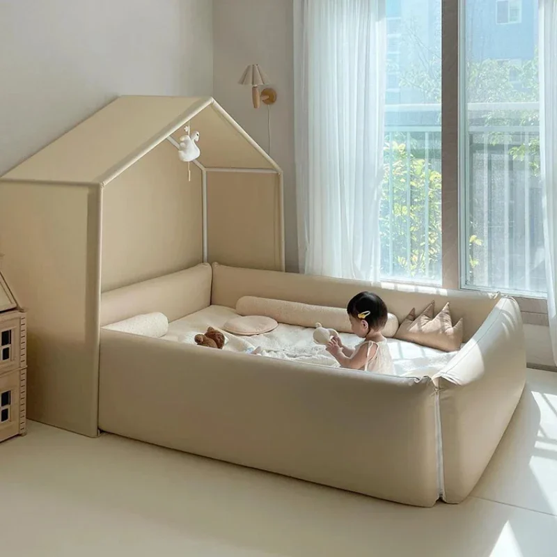 

Solid Wood Floor Children Beds Toddler Princess House Design Children Beds Platform Cama Infantiles Bedroom Furniture YQ50CB
