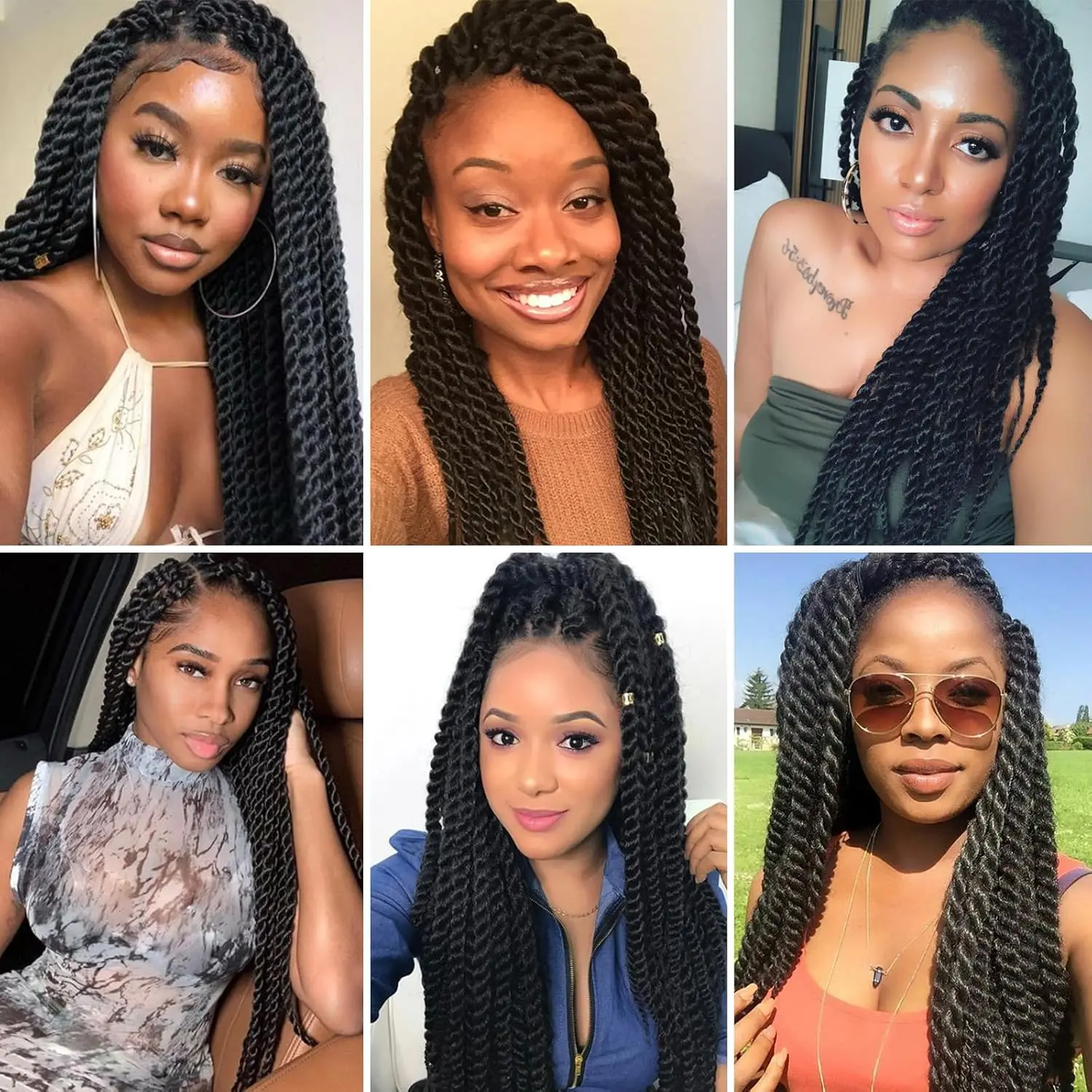 Urban Soft Dread synthetic Crochet Hair - 4 Packs Straight Faux Locs Crochet Soft Locs Braids 2 STYLE in ONE 6