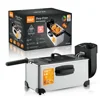 Home small electric fryer Commercial fritter fry machine set up fried skewers 3