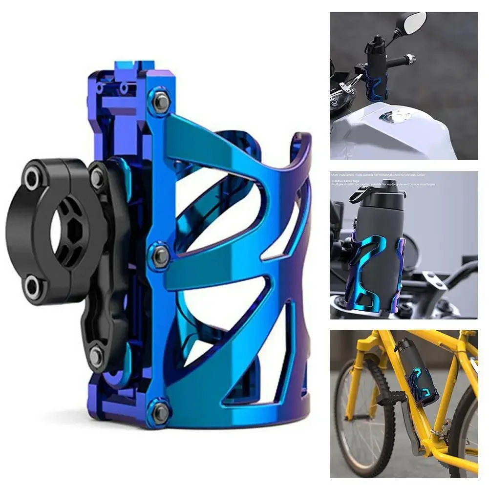 ABS Black Blue Motorcycle Handlebar Drink Holder