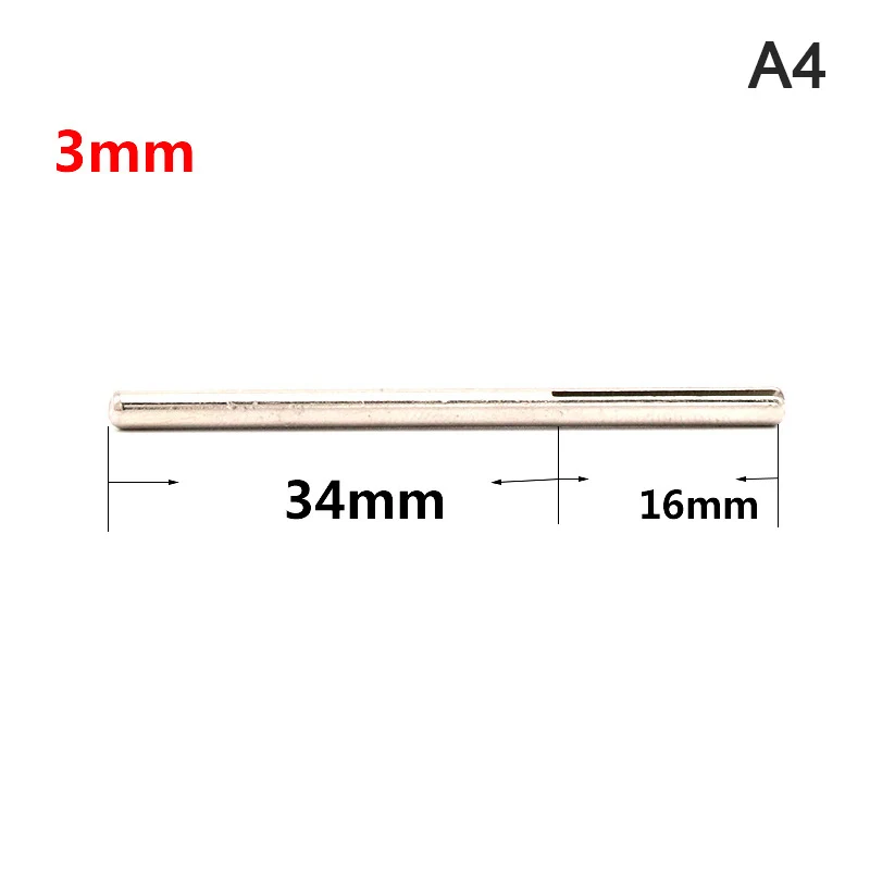 10PCS/12PCS 2,35mm 3mm Schaft Schleifpapier Klemme Split Dorne Lange Schleif Halter Clip Stange für Dreh Werkzeuge – Detail 5