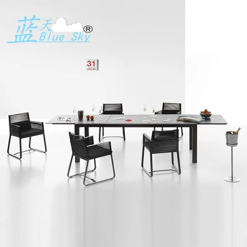 

Customized courtyard tables chairs Outdoor waterproof leisure Nordic dining tables and chairs Combination villa garden outdoor