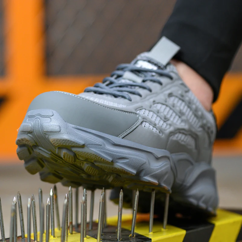 أحذية أمان شبكية قابلة للتنفس للرجال أحذية واقية ب...