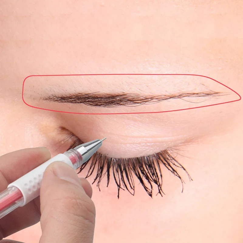 Mark Pen 6 color Non-toxic Ink Medic Surgical Skin Marker Pen For Permanent Makeup Microblading Eyebrow Tattoo Positioning