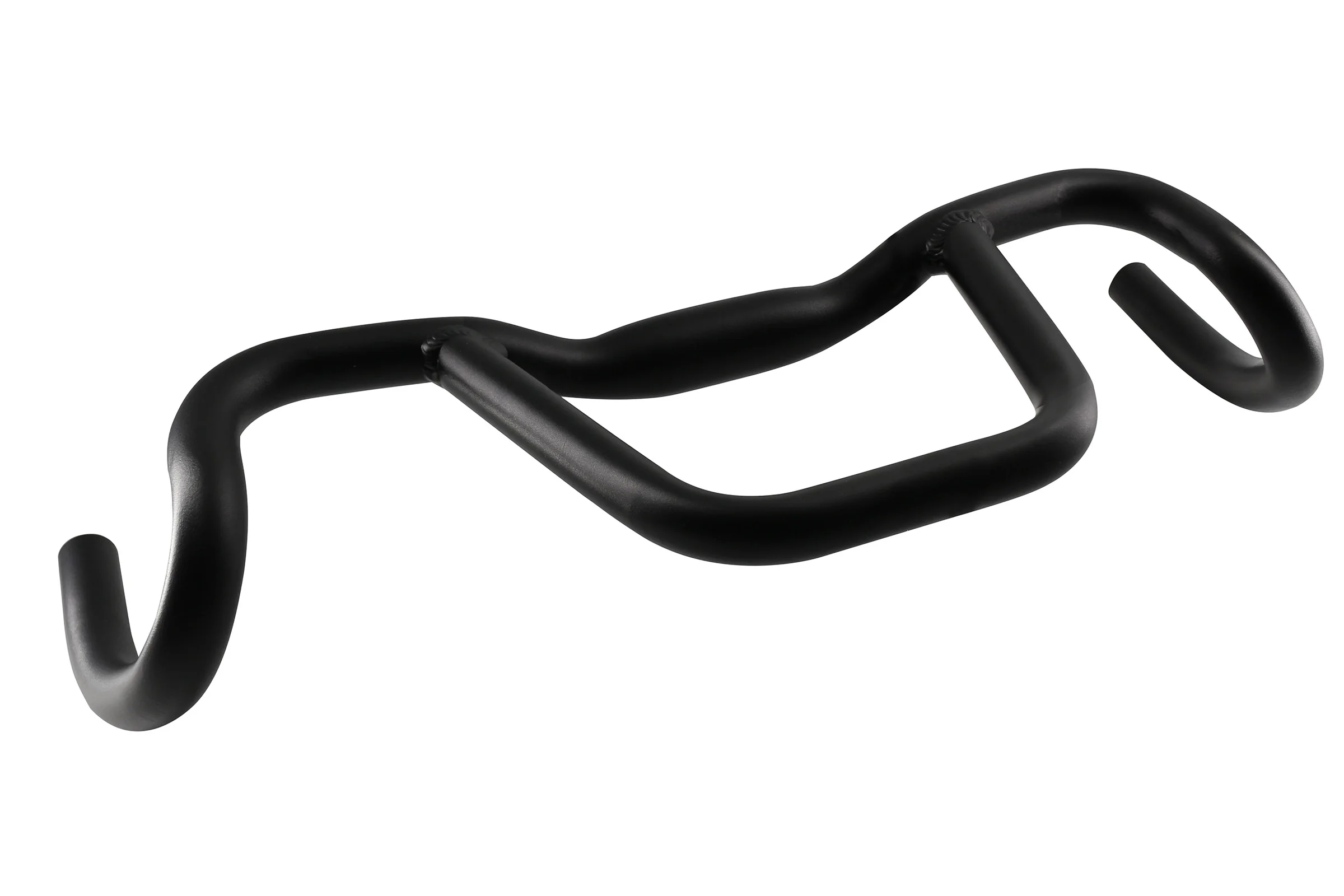 SENQI Bicycle Drop Handlebar Aluminum Alloy Round Tube Gravel Handlebar 31.8 Diameter, 420mm-520mm, 20mm Sink Height, for Touri