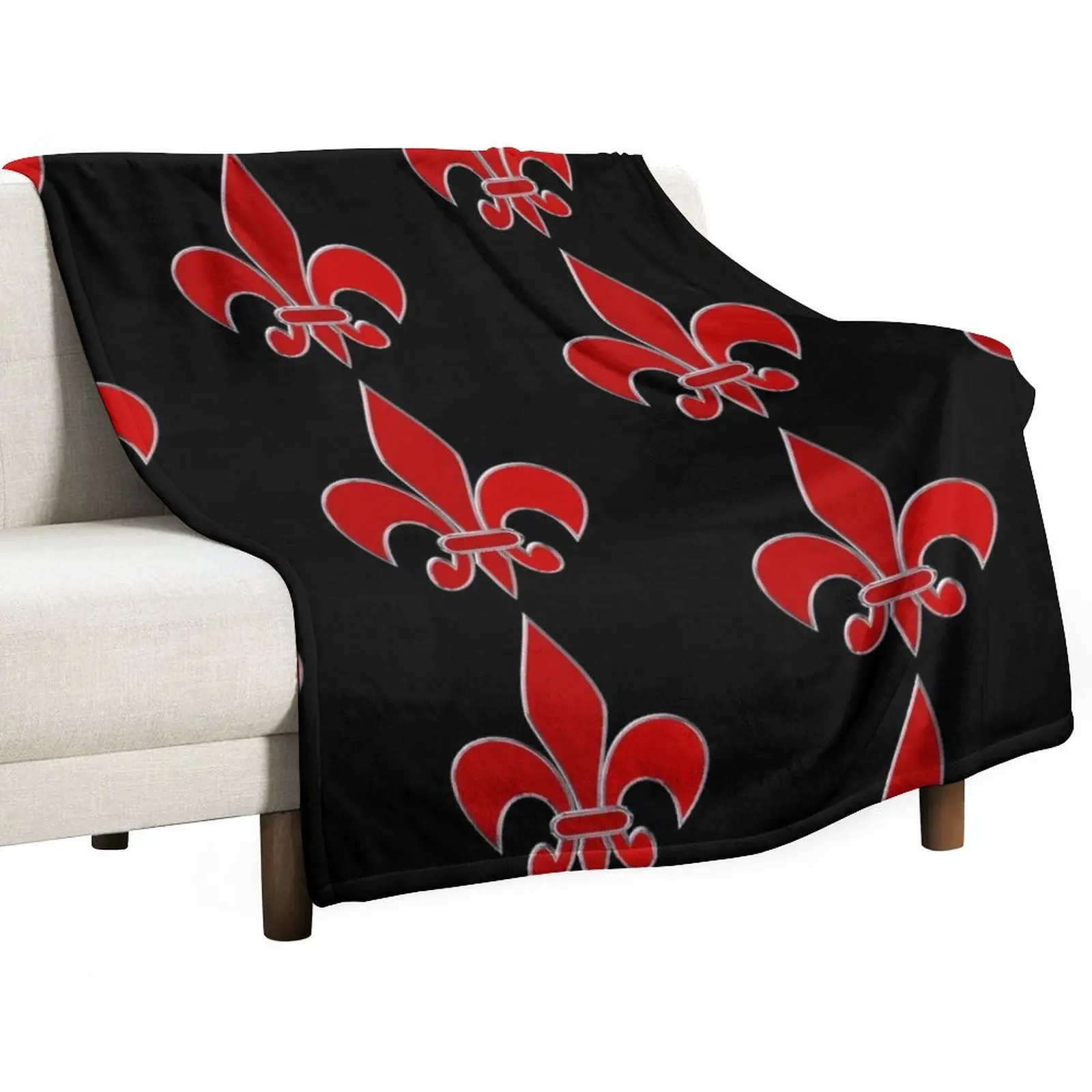 

Fleur de Lis Throw Blanket blankets and throws Blanket Luxury