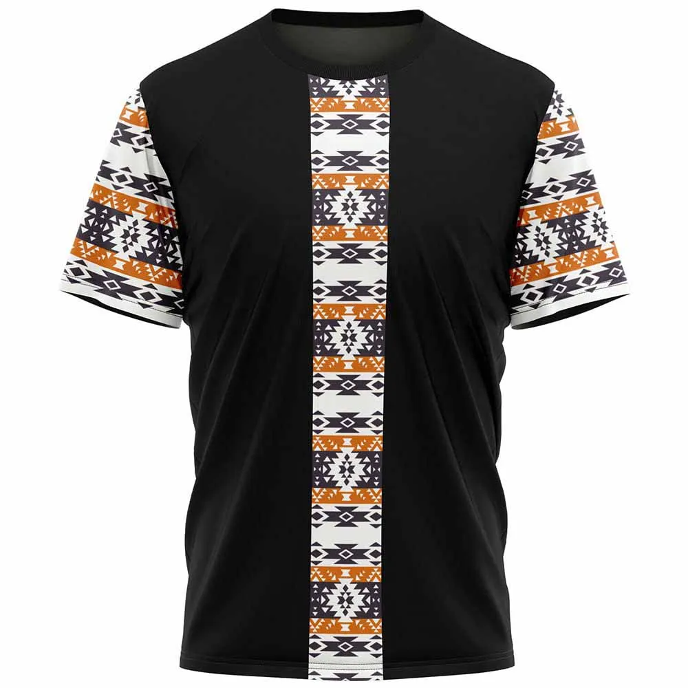 African Style T Shirt Men Short Sleeve Ethnic Tribal Dashiki