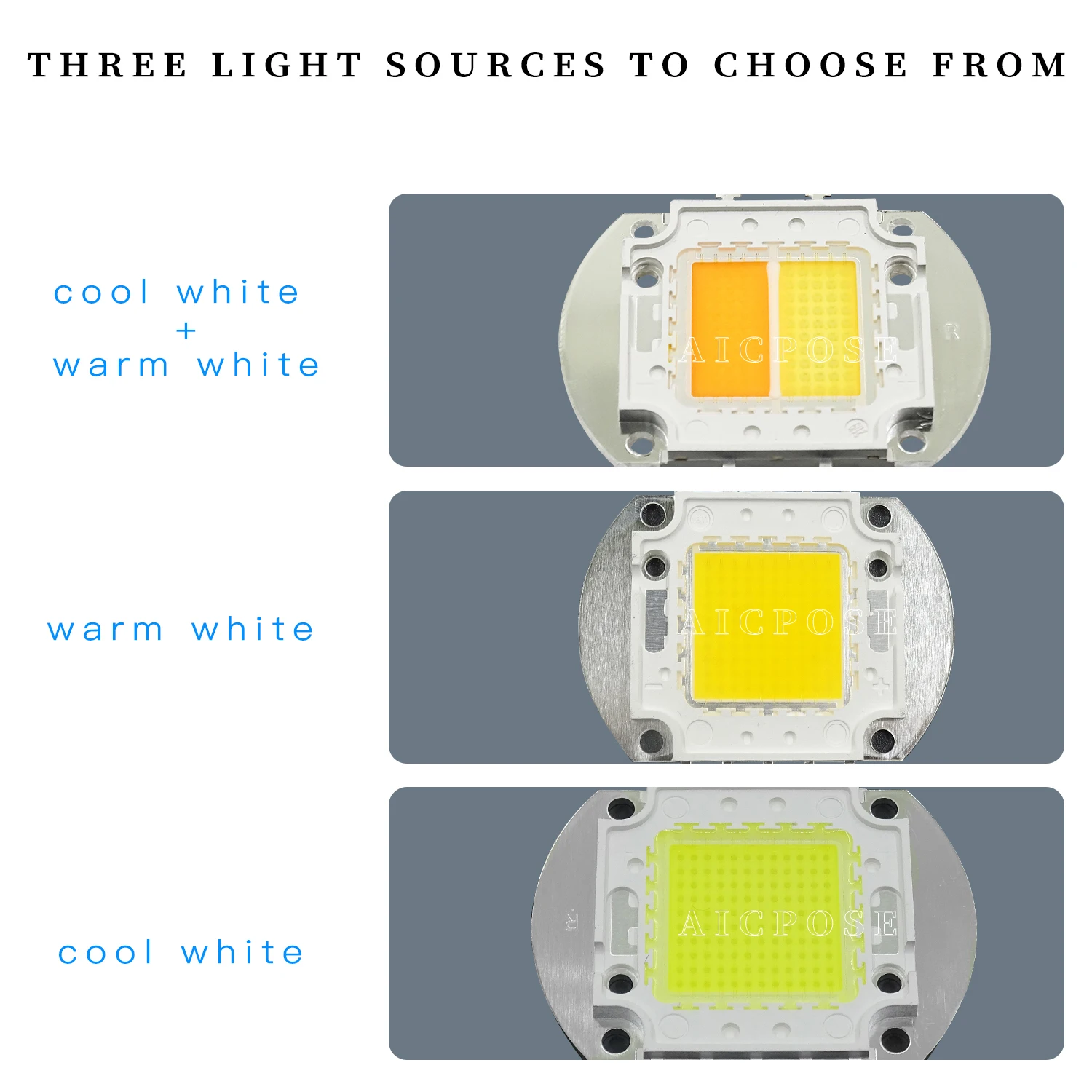 200W LED COB Beads Chip Warm Cold White For 2 eyes 4 Eyes COB Audience Light Floodlight Lamp LED Chips