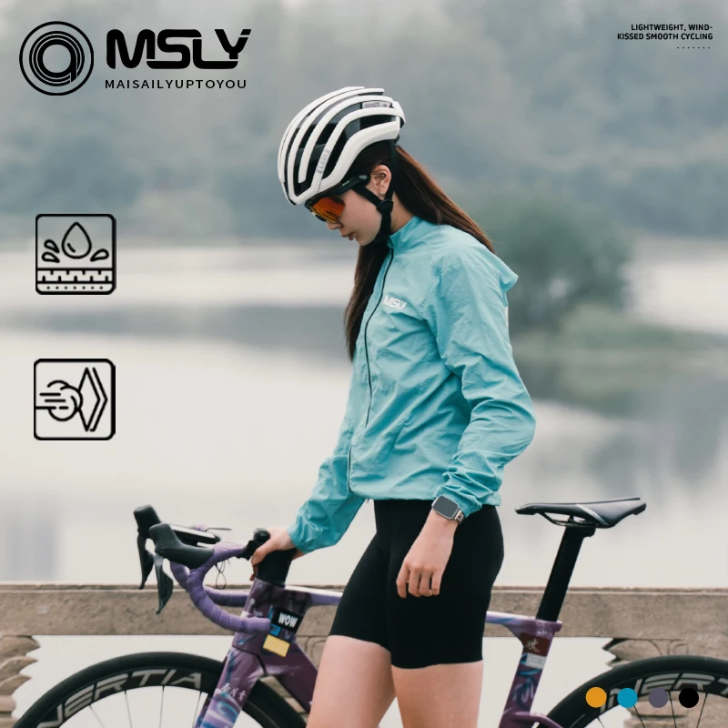 MSLY 2026 긴팔 사이클링 재킷, 봄과 가을용 방풍 및 통기성 로드 바이크 재킷, 경량 재킷