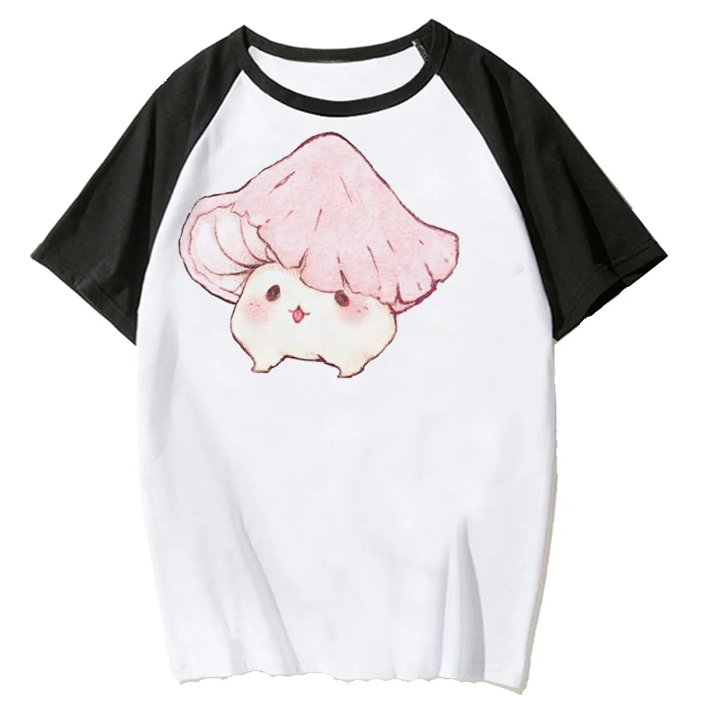 

Cottagecore Mushroom t shirt women comic anime t shirt female manga streetwear anime clothes