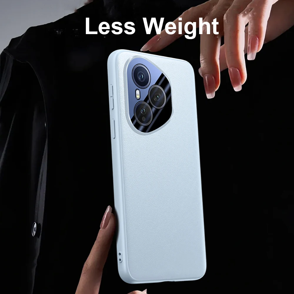 Luxury Silicone Soft Bumper Ultra Thin PU Leather Case with Camera Lens Protector