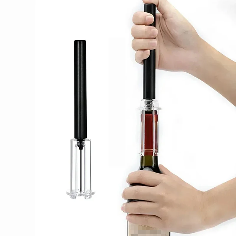 Air Pressure Pump Wine Bottle Openers Portable Stainless Steel Pin Easy Cork Remover Corkscrew for Home Bar Party Wine Openers