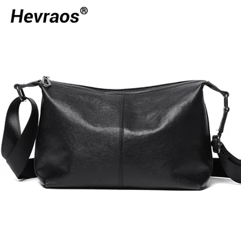 Borsa da uomo in pelle naturale Hobos 2023 Borsa da uomo nuova Casual Primo strato Borse a tracolla in pelle di vacchetta Borsa a tracolla maschile Moda per ragazzi