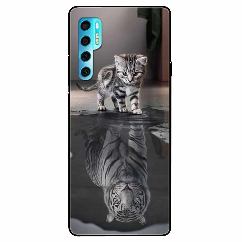 Soft Silicone Wolf Lion TPU Back Case - Protective Cover