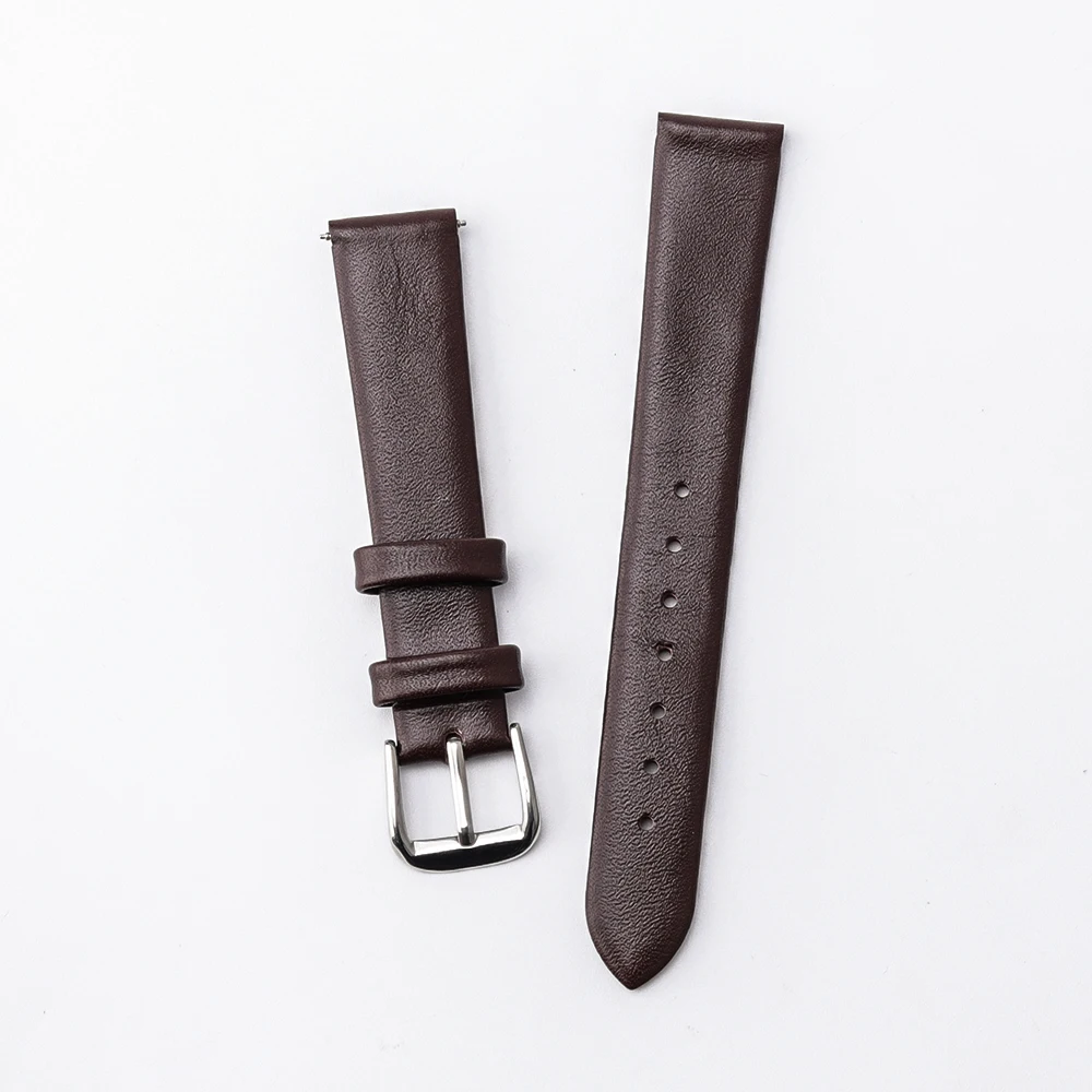 Elegant Genuine Leather Slim Watchband Wrist Strap Bracelet