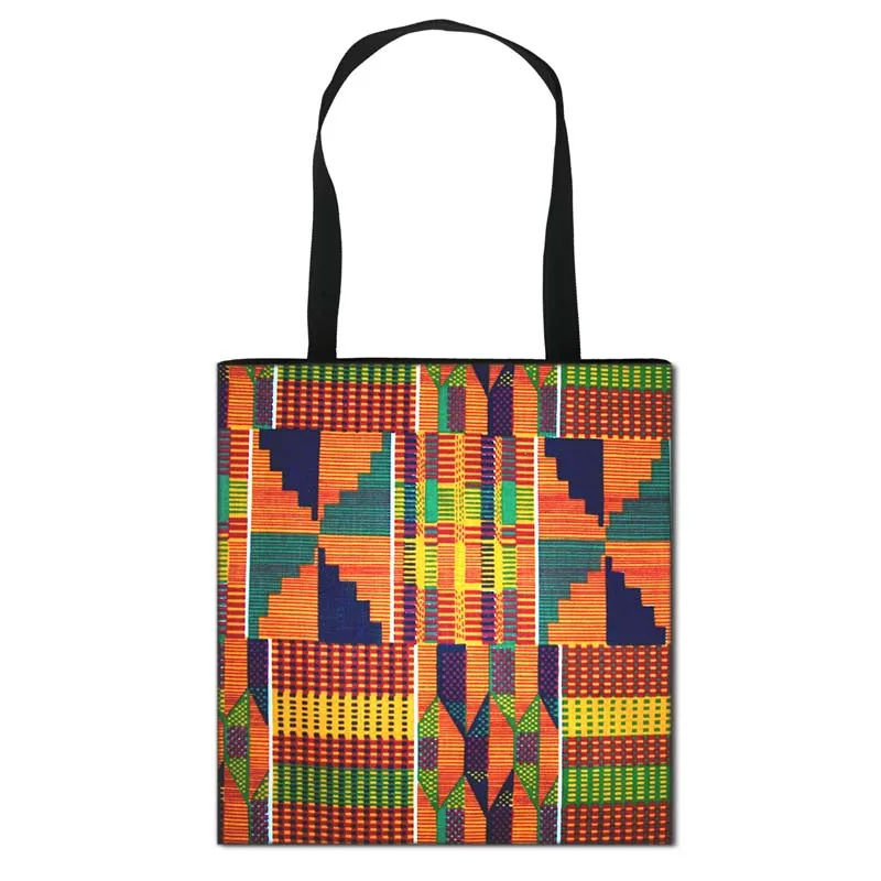 African Women Style Handbag Afro LadiesTraditional Printing Top-Handle Bags for Females Shopping Bag Girls Shoulder Tote Bag 