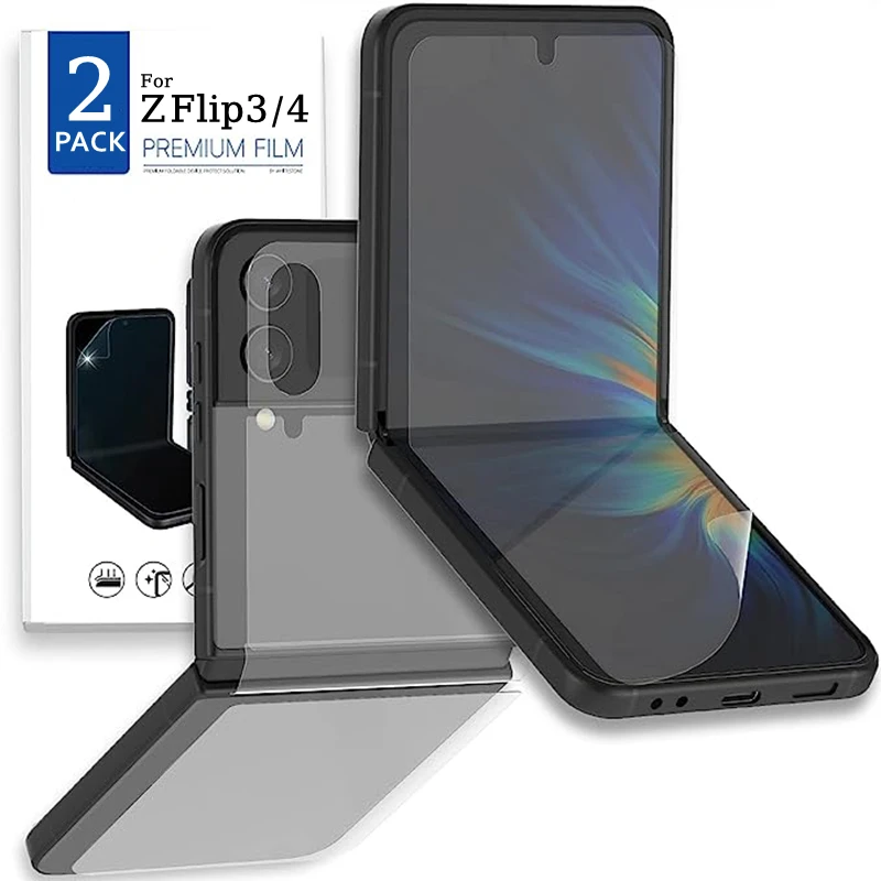 Film Hydrogel De Protection D'Écran, Couverture Complète, Souple, Hd, Pour Samsung Galaxy Z, Flip 4, 3, 5G, Zflip3