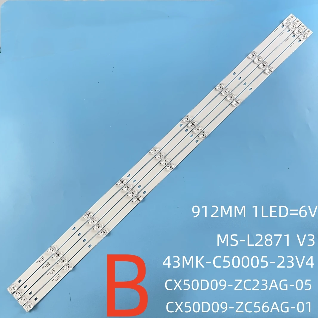 LED Backlight bar strip For CX50D09-ZC56AG-01 303CX500062 JL.D50091330-006DS-M_V02 DEXP U50E7000E U50F7000E Akai UA50LEM1T2USM